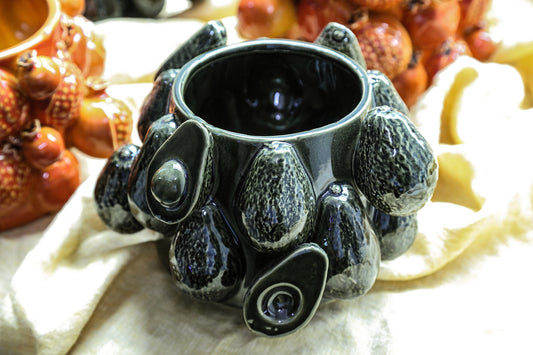 Bauer Green Ceramic Round Avocado Pot Large