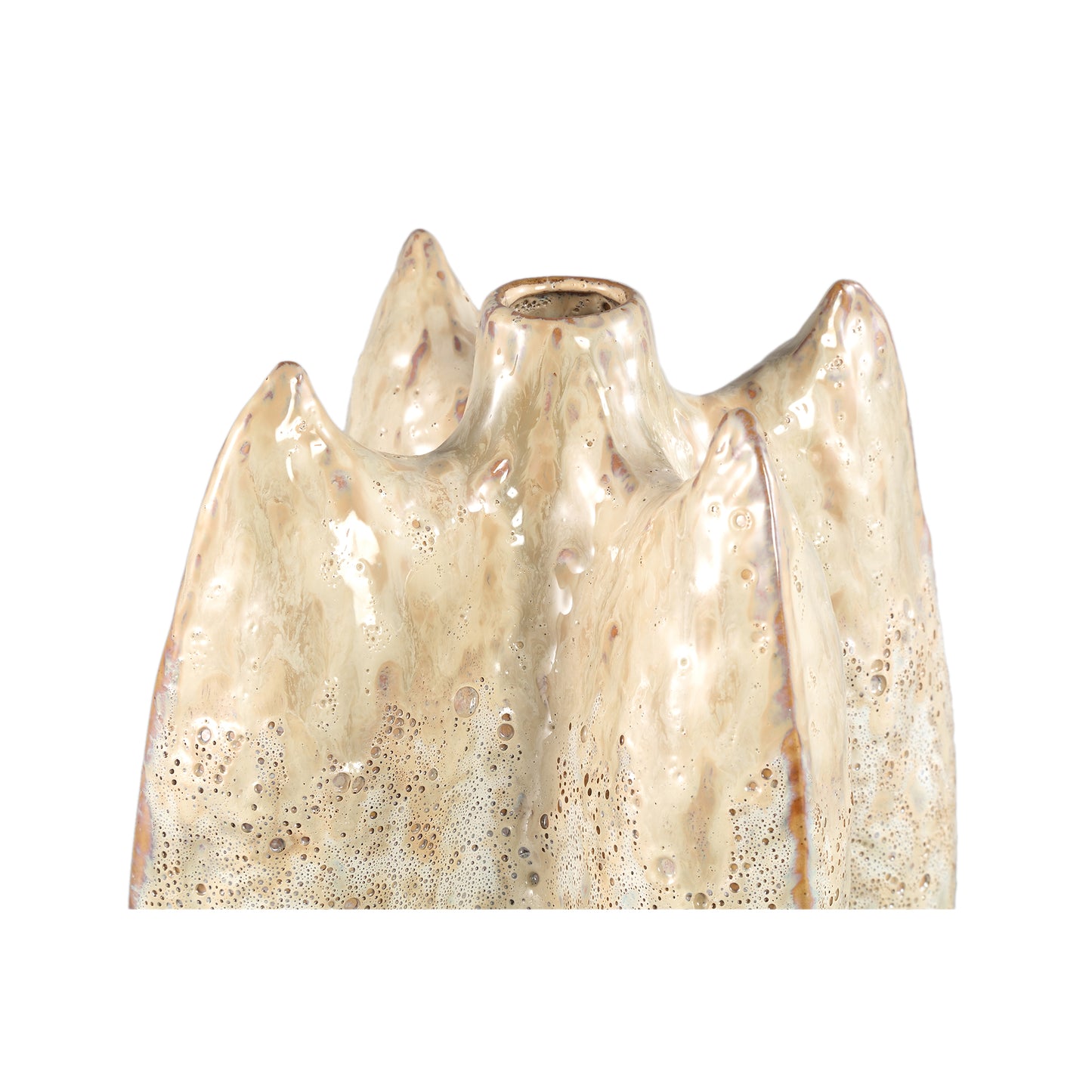 Shareece Cream Ceramic Shaped Vase Large