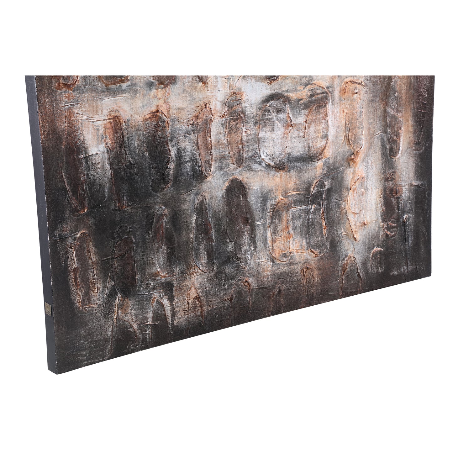 Xihan Brown Canvas Painted Wallpanel Rough Dark
