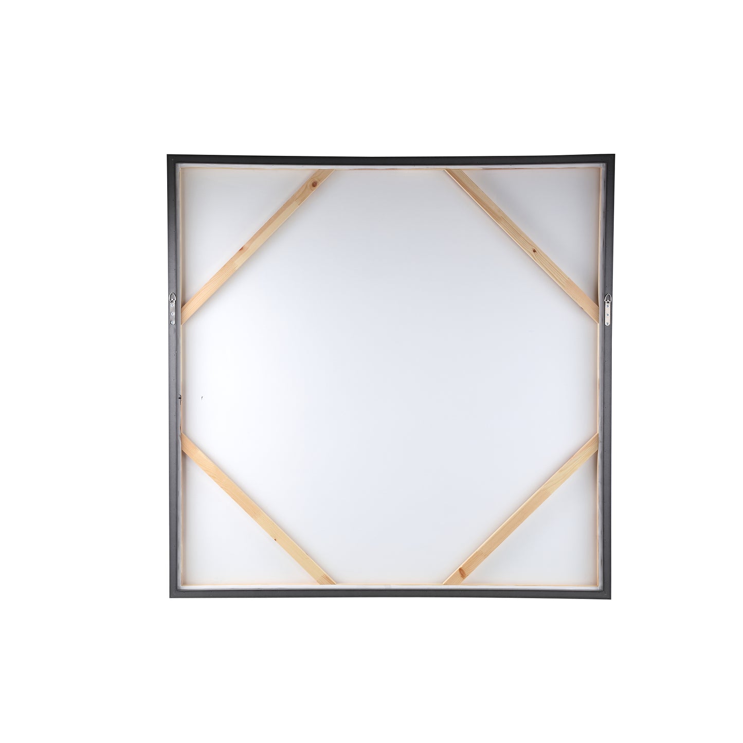 Asante Brown Canvas Painted Wallpanel Square Frame