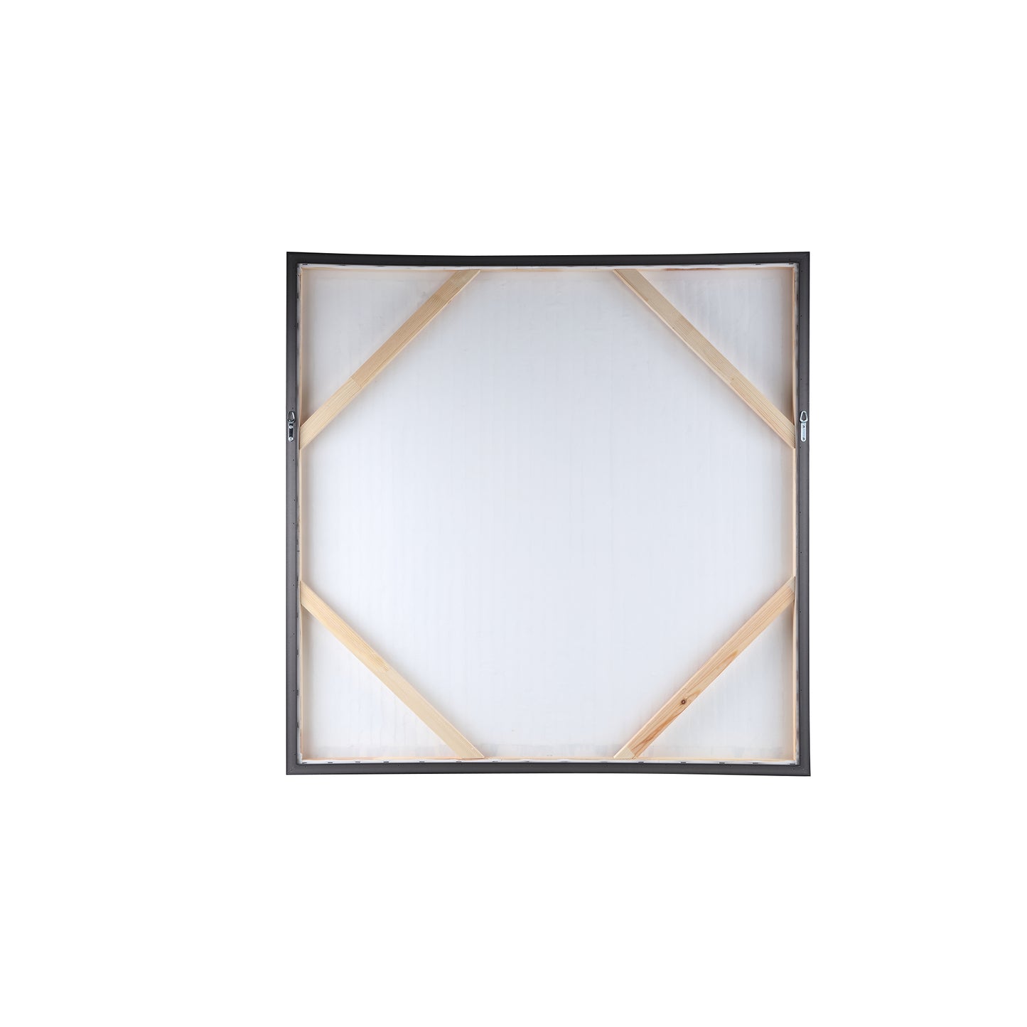 Gustas Brown Framed Wallpanel Poly Strips Square