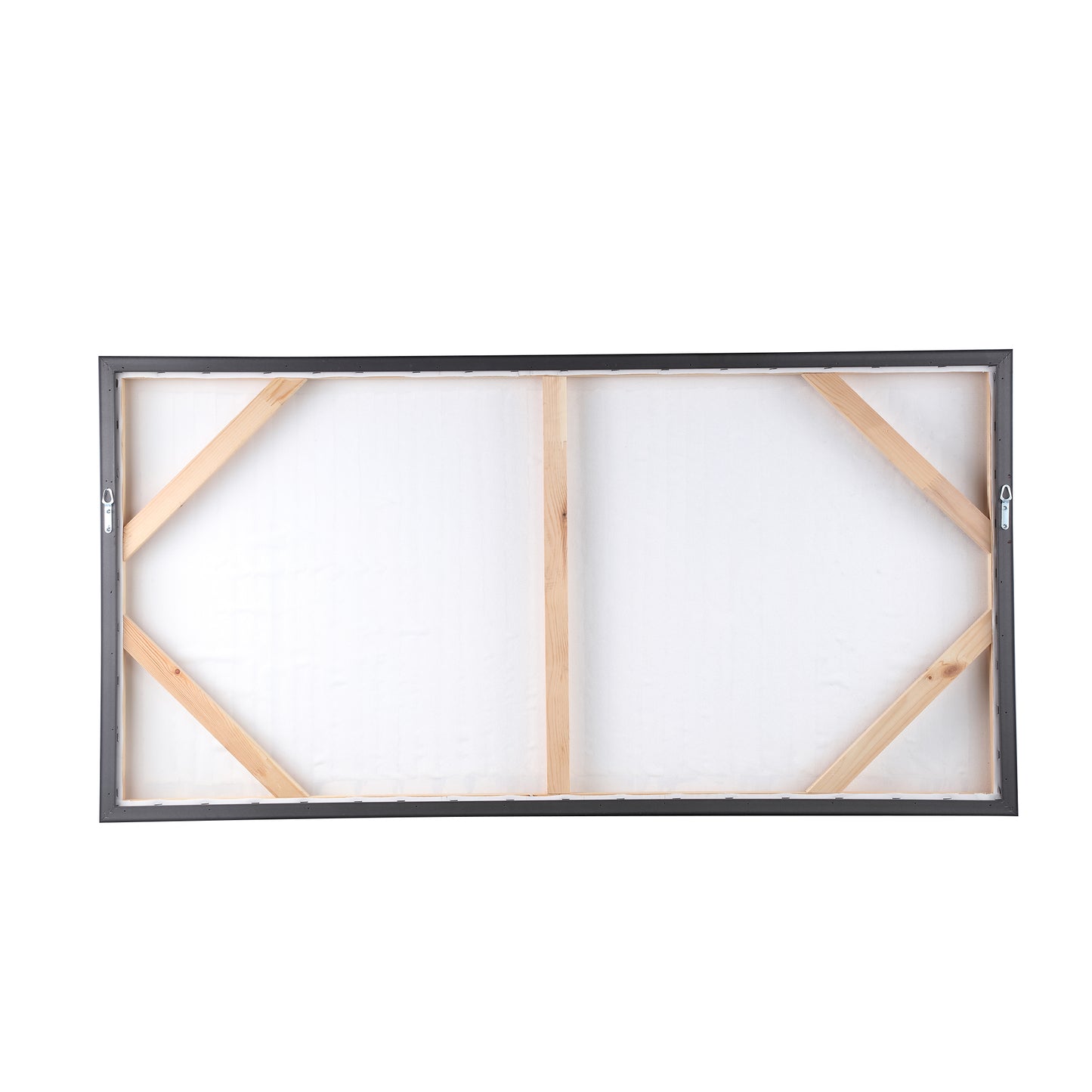 Gustas Brown Framed Wallpanel Poly Strips Rectangl