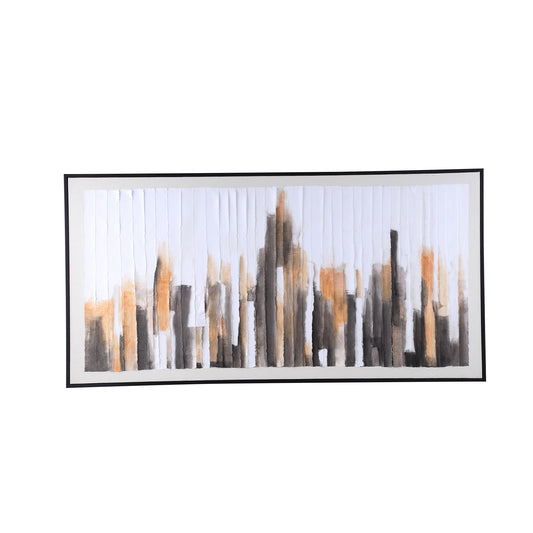 Gustas Bruin Wandpaneel Met Polystrips Rechthoekig 62.5x122.5x4.5 cm