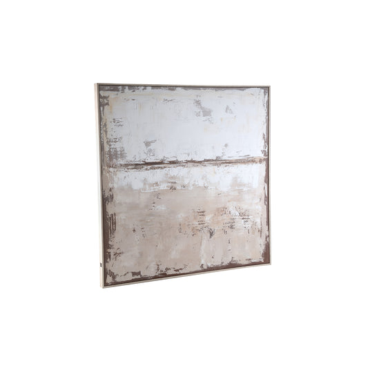 Asante Natuurlijk Canvas Schilder Wandpaneel Vierkant Frame 102.5x102.5x4.5 cm