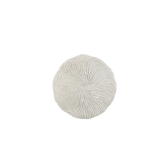 Kathelle White Poly Round Coral Shaped Wallpanel S