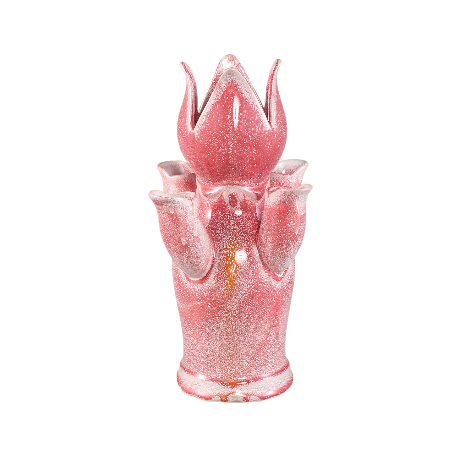 Brigittee Pink Ceramic Tulip Shape Vase L