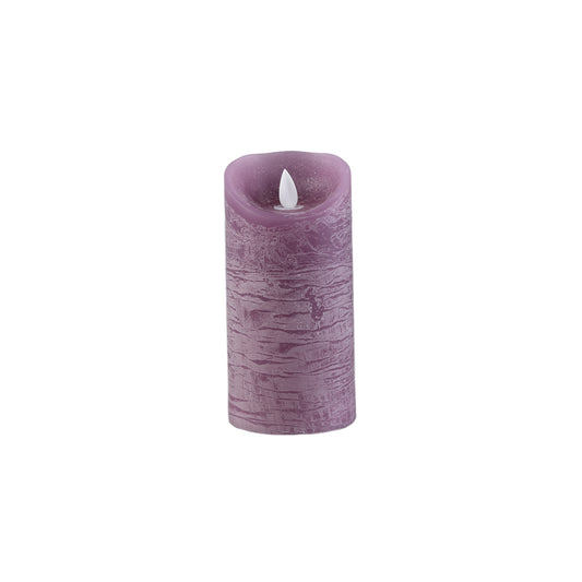 LED Licht Kaars Rustiek Lila Beweegbare Vlam M - Set van 12 Stuks - 12 Sets 15x7.5x7.5 cm