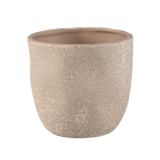 Anaraa Beige Ceramic Round Pot XL
