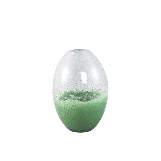Enrikas Groene Glazen Bol Vaas Set van 6 Stuks - 6 Sets 13x9.5x9.5 cm