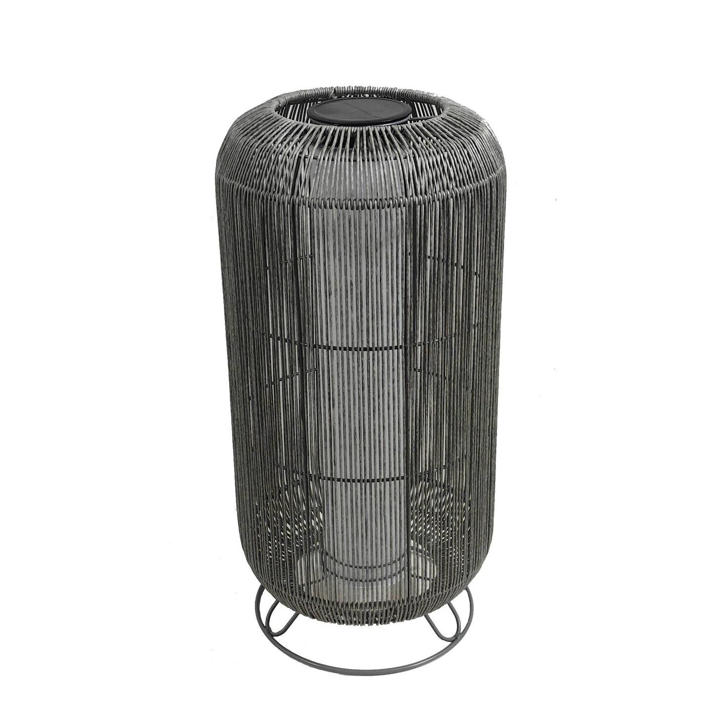 Danielius Grey PE Solar LED Lantern Round M