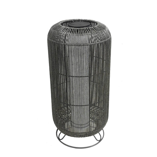 Danielius Grey PE Solar LED Lantern Round M