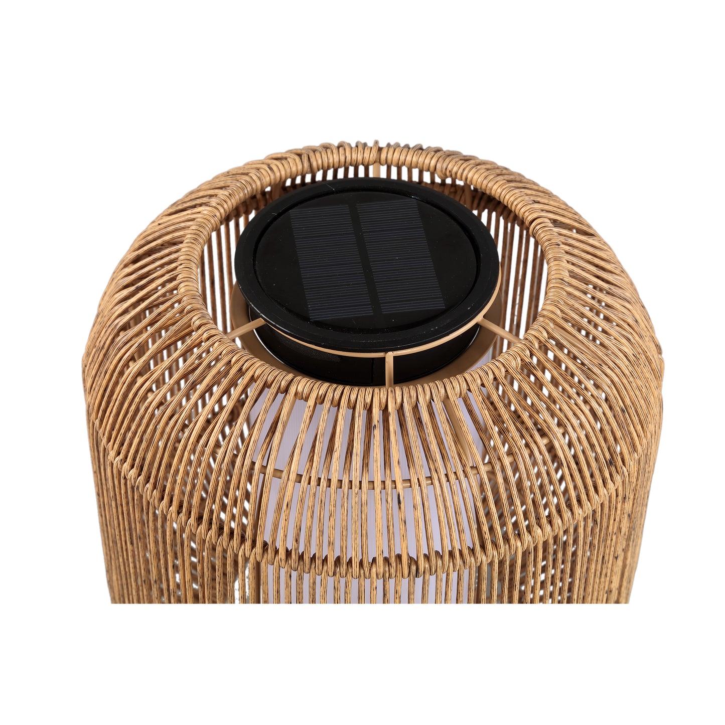 Danielius Natural PE Solar LED Lantern Round L