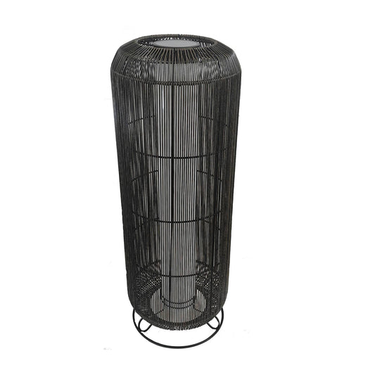 Danielius Black PE Solar LED Lantern Round L