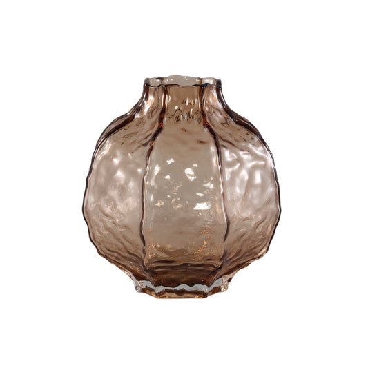 Narin Cream Round Shaped Glass Vase L