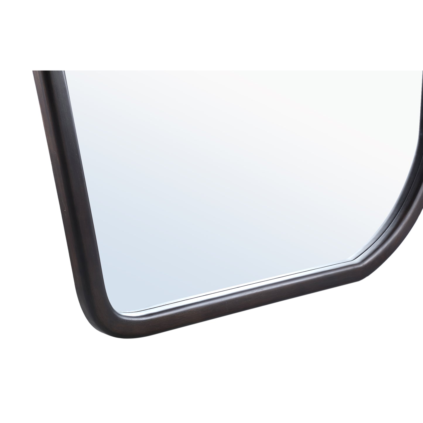 Denholm Brown Solid Wood Big Organic Mirror