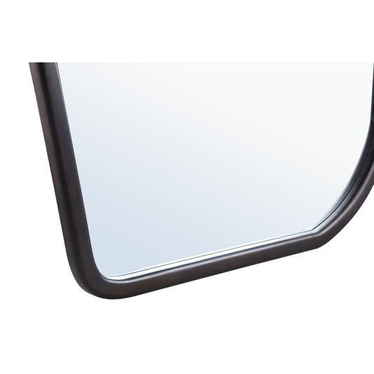 Denholm Brown Solid Wood Big Organic Mirror