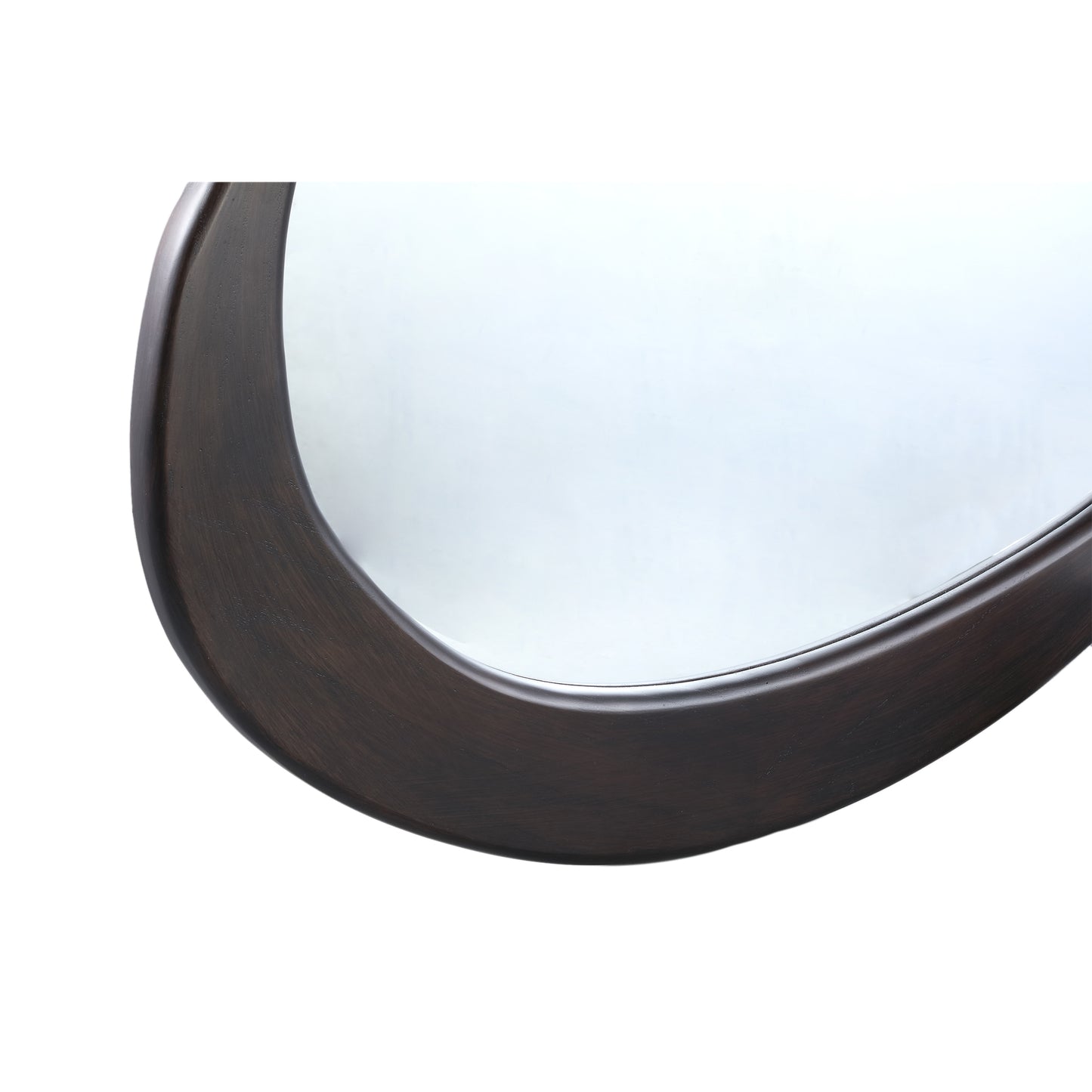 Barragh Brown Solid Wood Organic Mirror