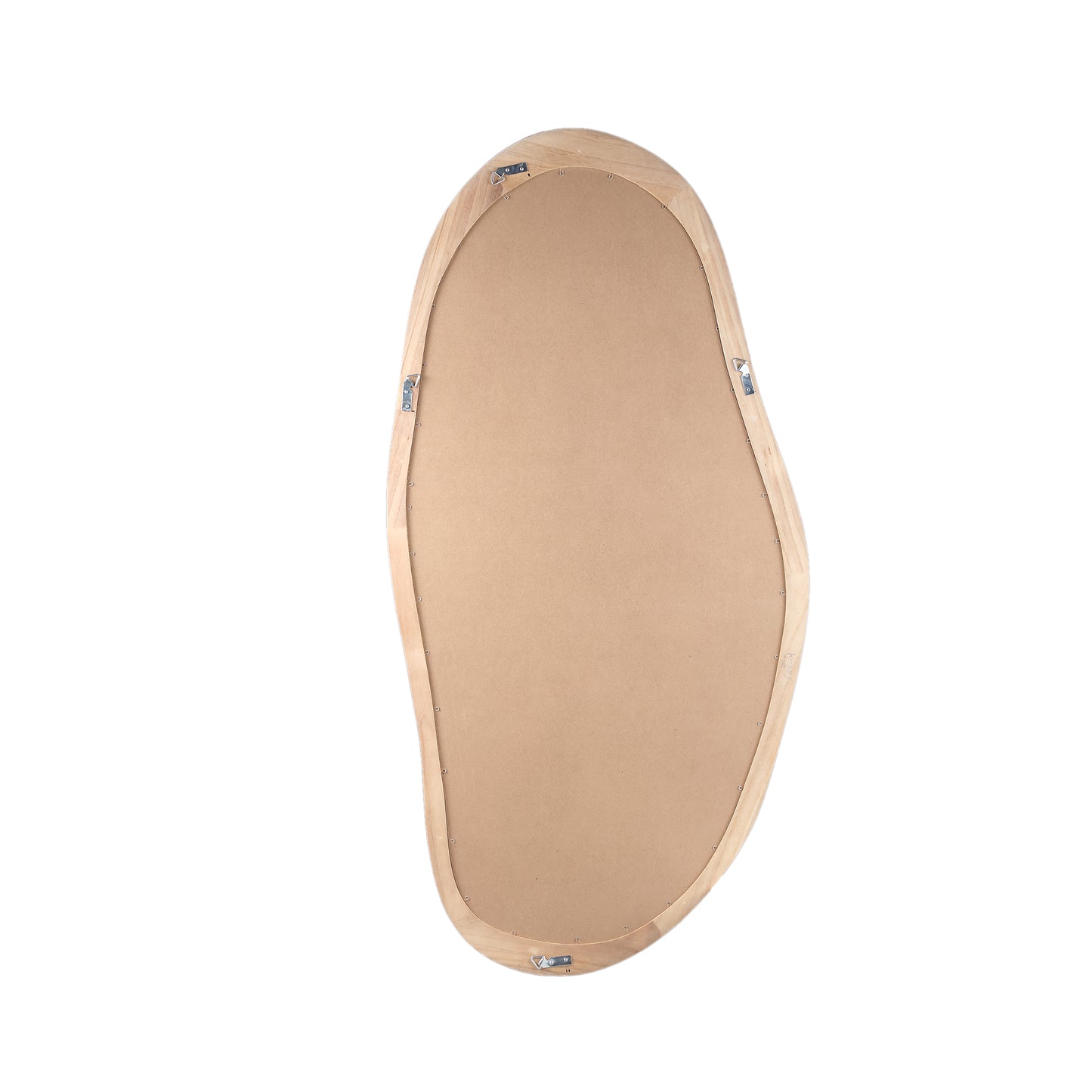 Barragh Natural Solid Wood Organic Mirror Oval