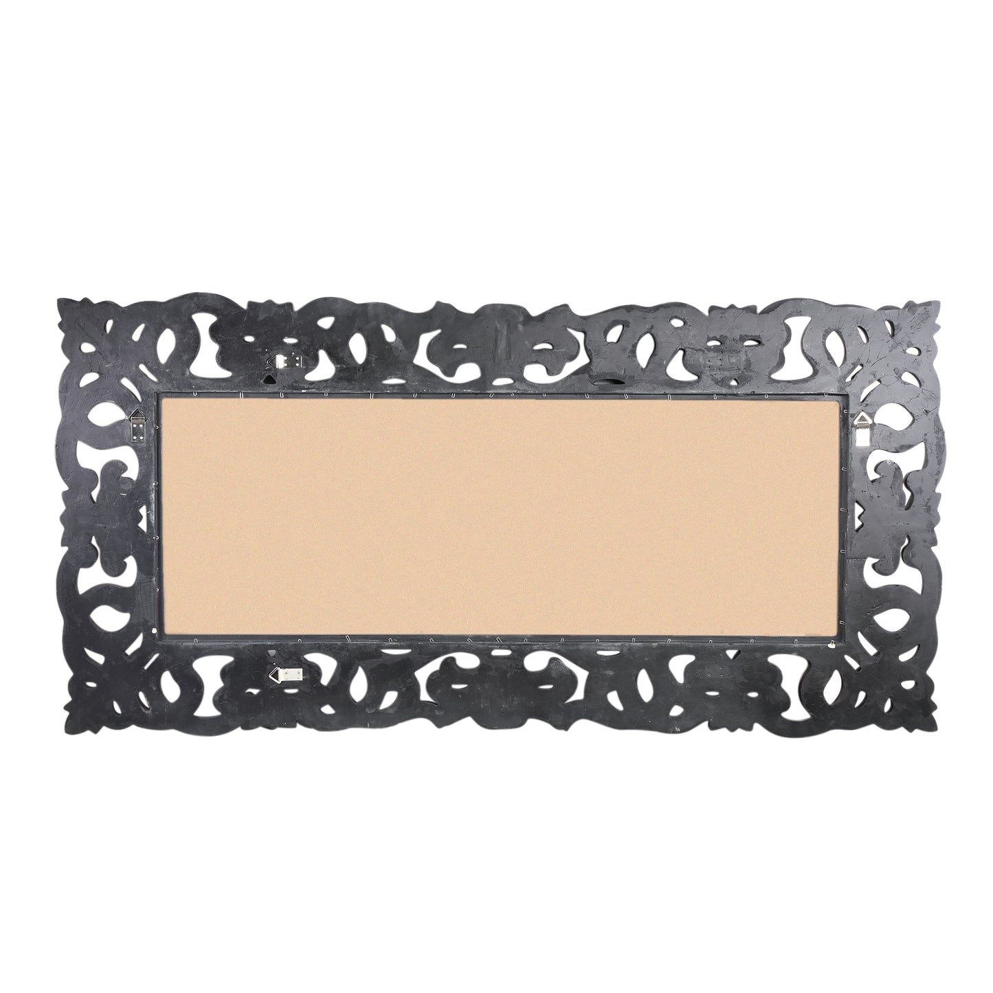 Morrigan Black Poly Classical Mirror Rectangle