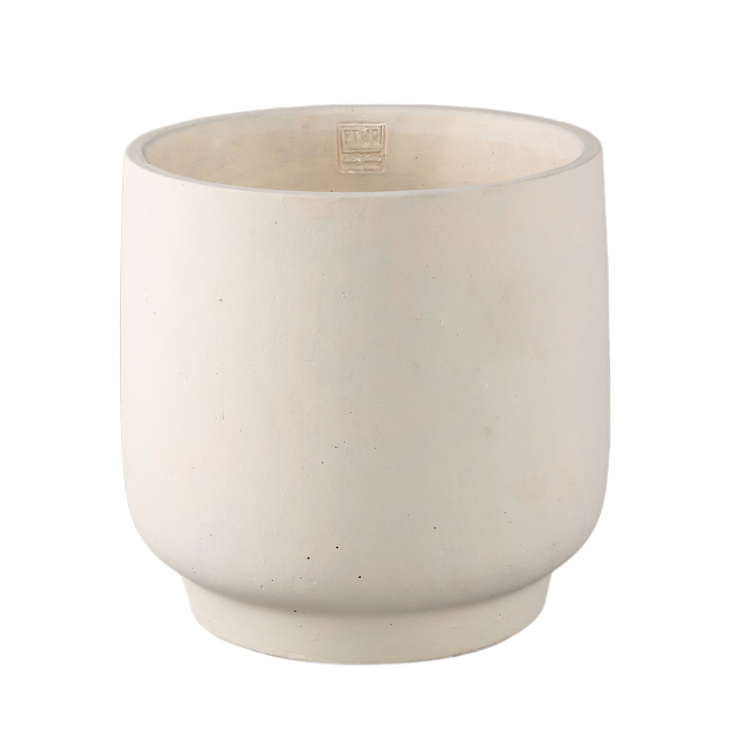 Aline Cream Round Cement Pot On Base XXL