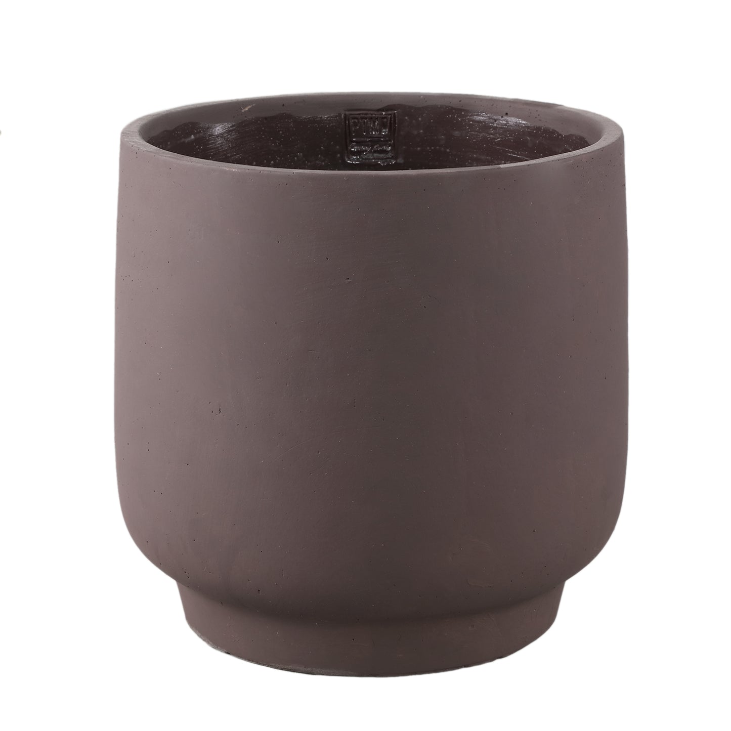 Aline Black Round Cement Pot On Base XXL