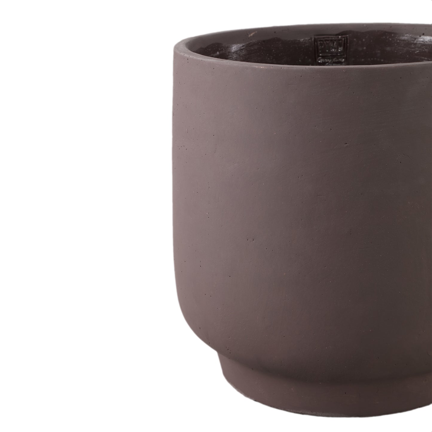 Aline Black Round Cement Pot On Base XXL