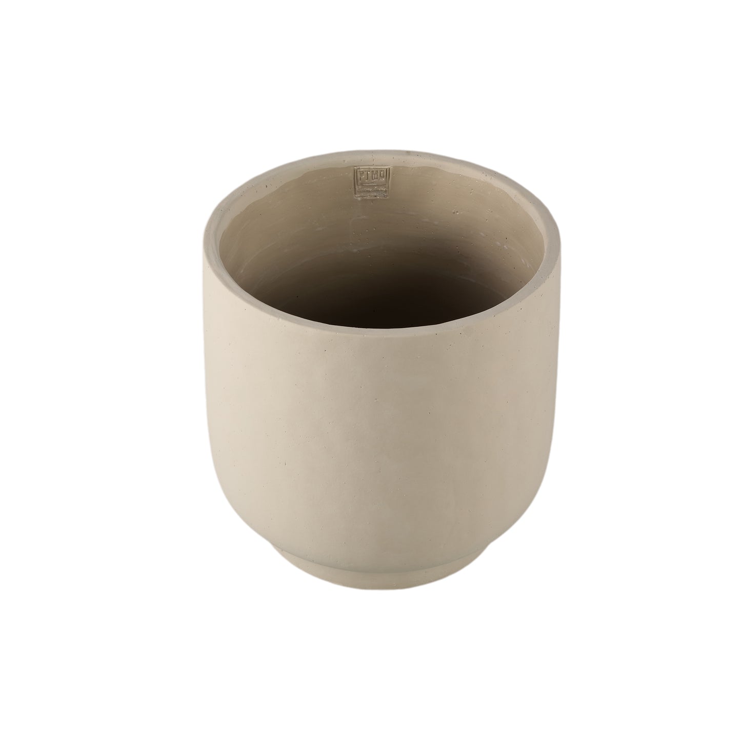 Aline Taupe Round Cement Pot On Base XXL