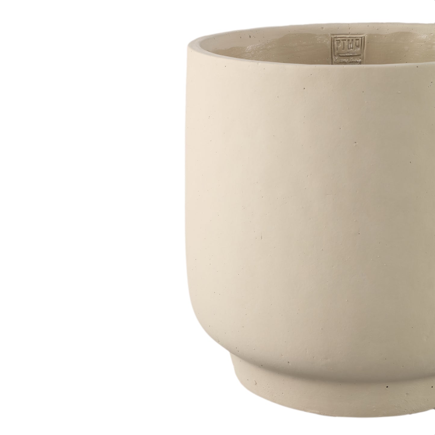 Aline Taupe Round Cement Pot On Base XXL