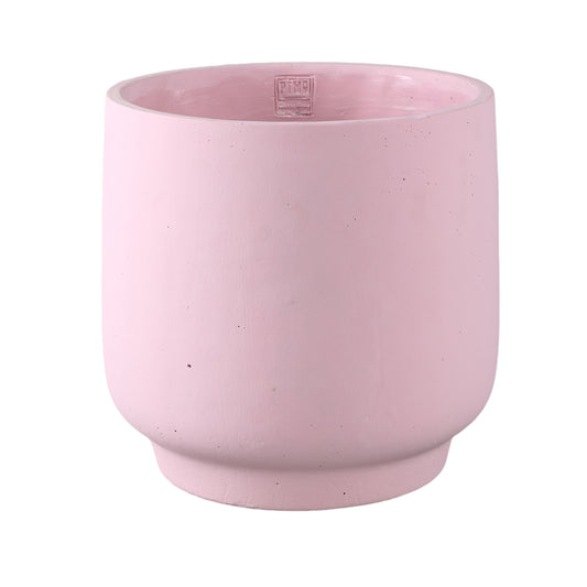 Aline Pink Round Cement Pot On Base XXL
