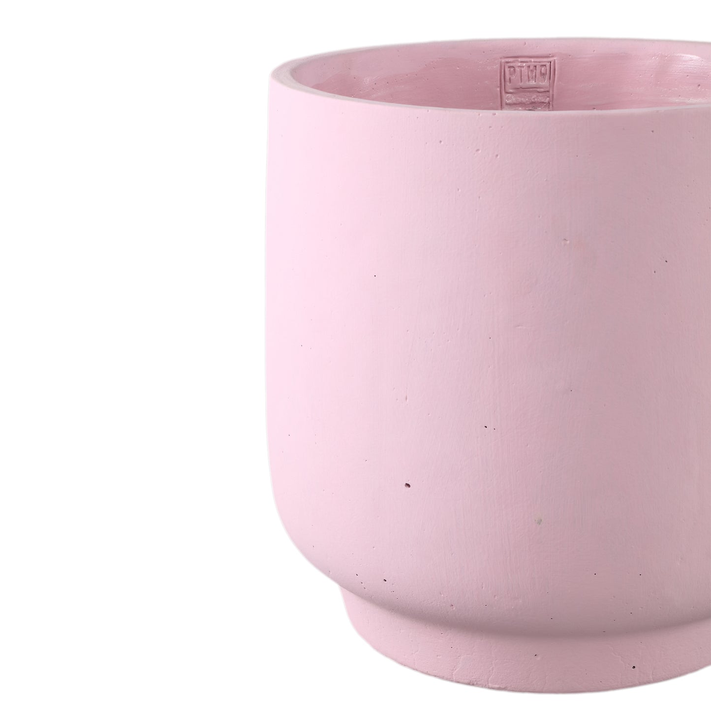 Aline Pink Round Cement Pot On Base XXL
