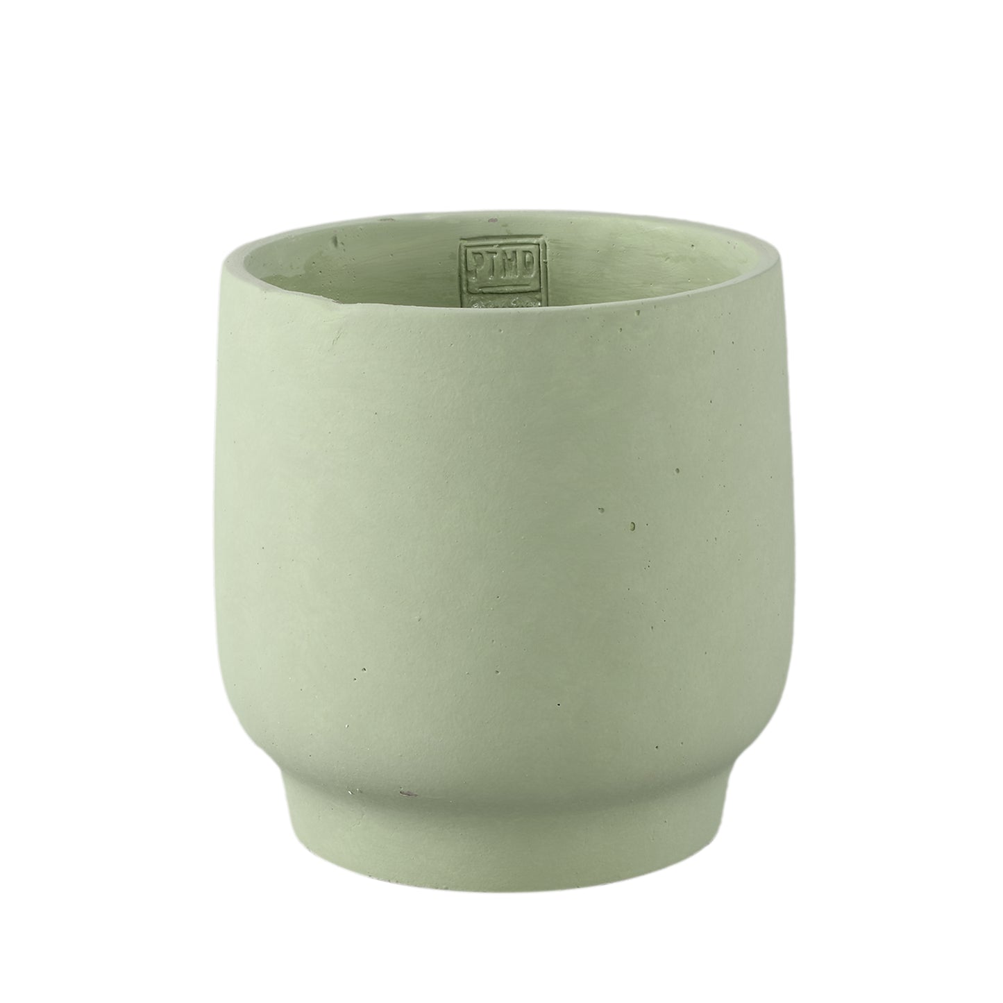 Aline Green Round Cement Pot On Base XL