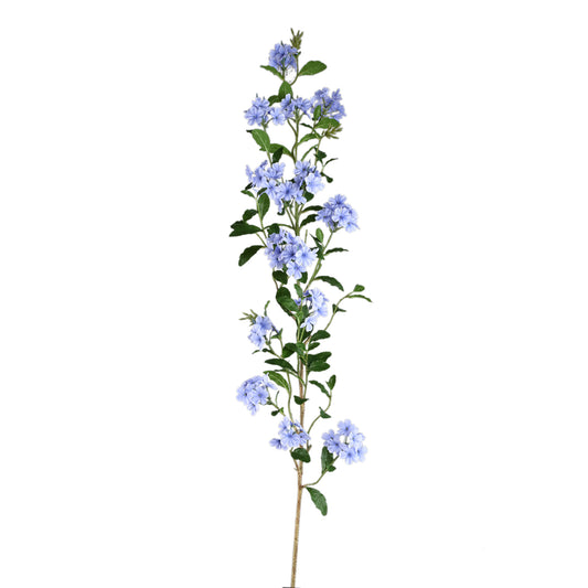Garden Flower Blauwe Plumbago Tak Met Bladeren Set Van 6 Stuks - 6 Sets 144x90x37 cm