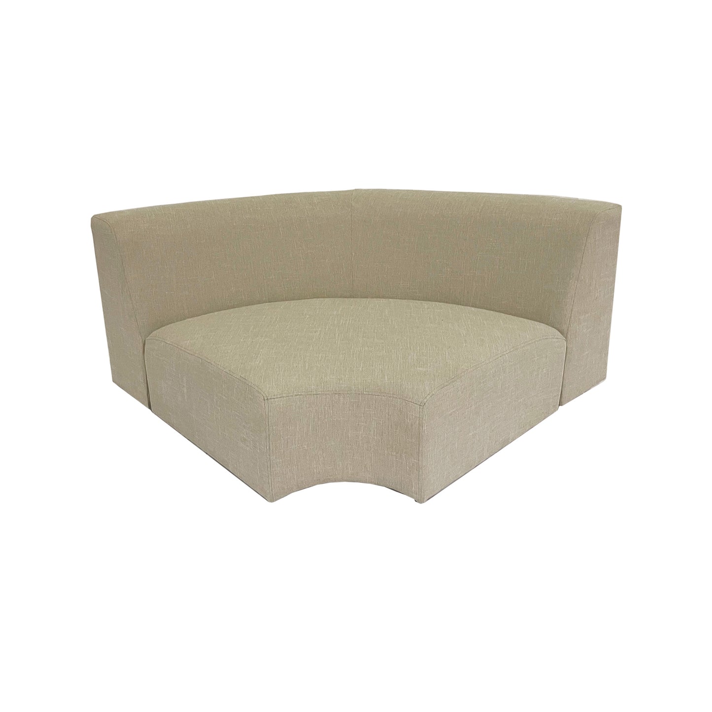Max Sofa Beige All Weather Outdoor Round Corner