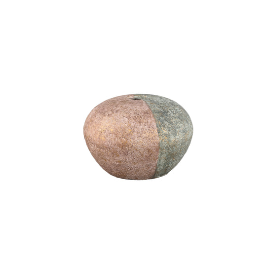 Chareece Grey Half Brown Cement Round Vase S