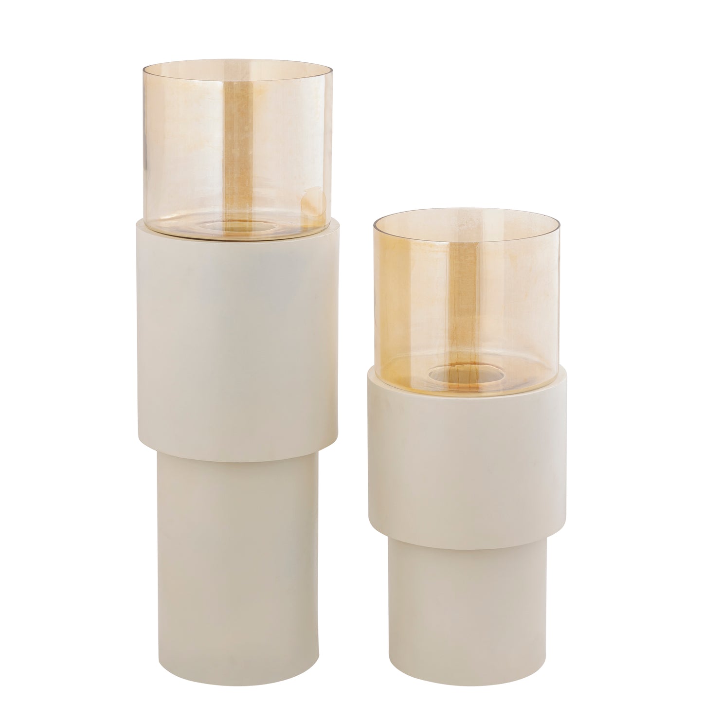 Soon Cream Iron Floor Stormlight Luster Glass L