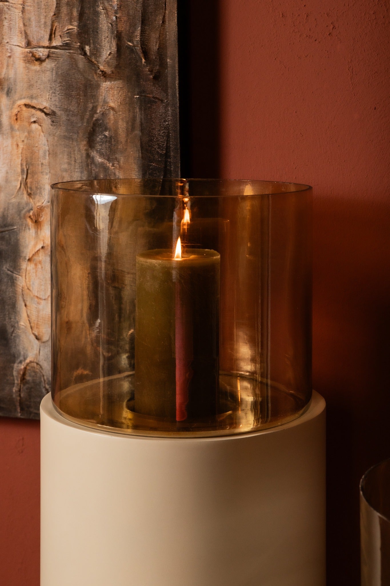 Soon Cream Iron Floor Stormlight Luster Glass S