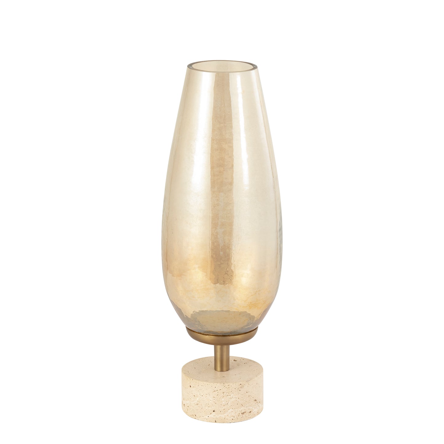 Sajeth Brass Luster Glass Stormlight On Base L