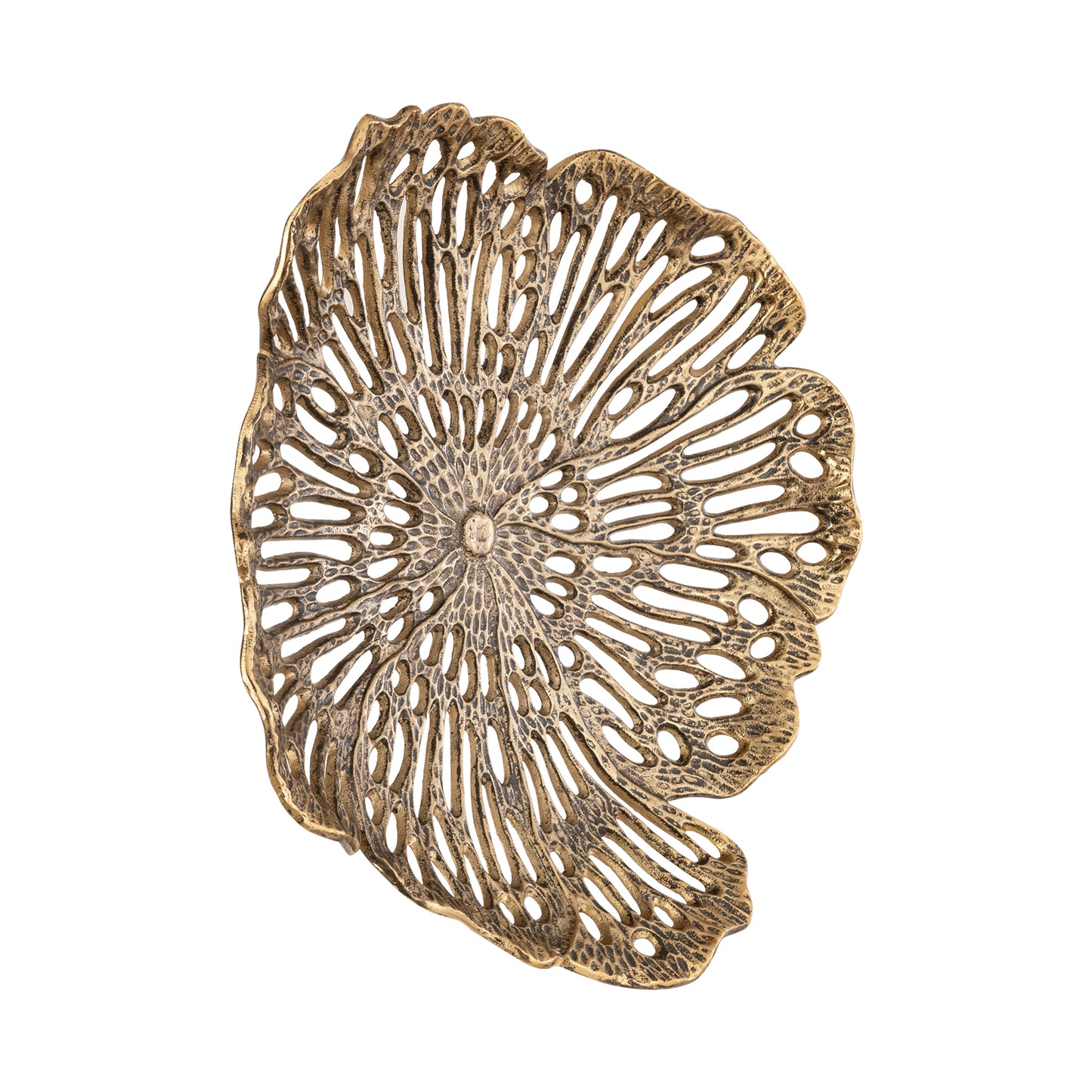 Ryhann Brass Casted Alu Flower Wall Deco Bowl L