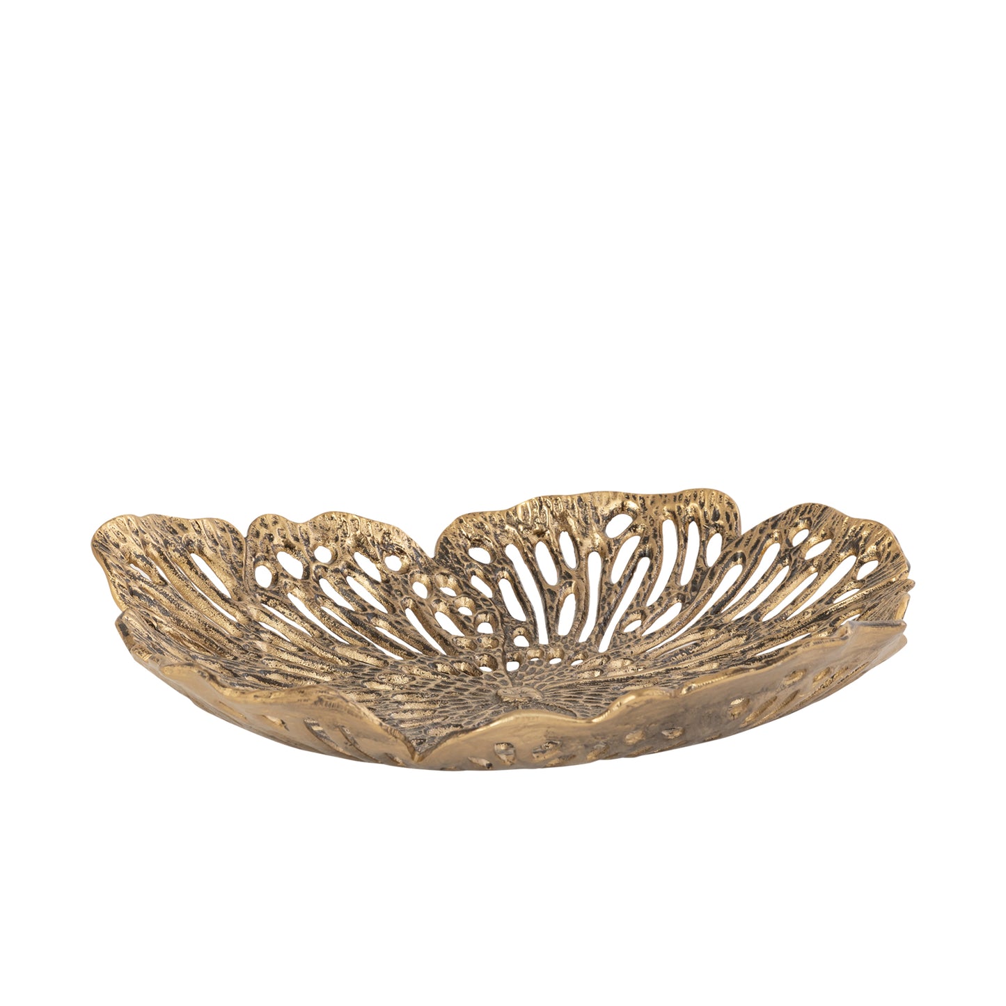 Ryhann Brass Casted Alu Flower Wall Deco Bowl L