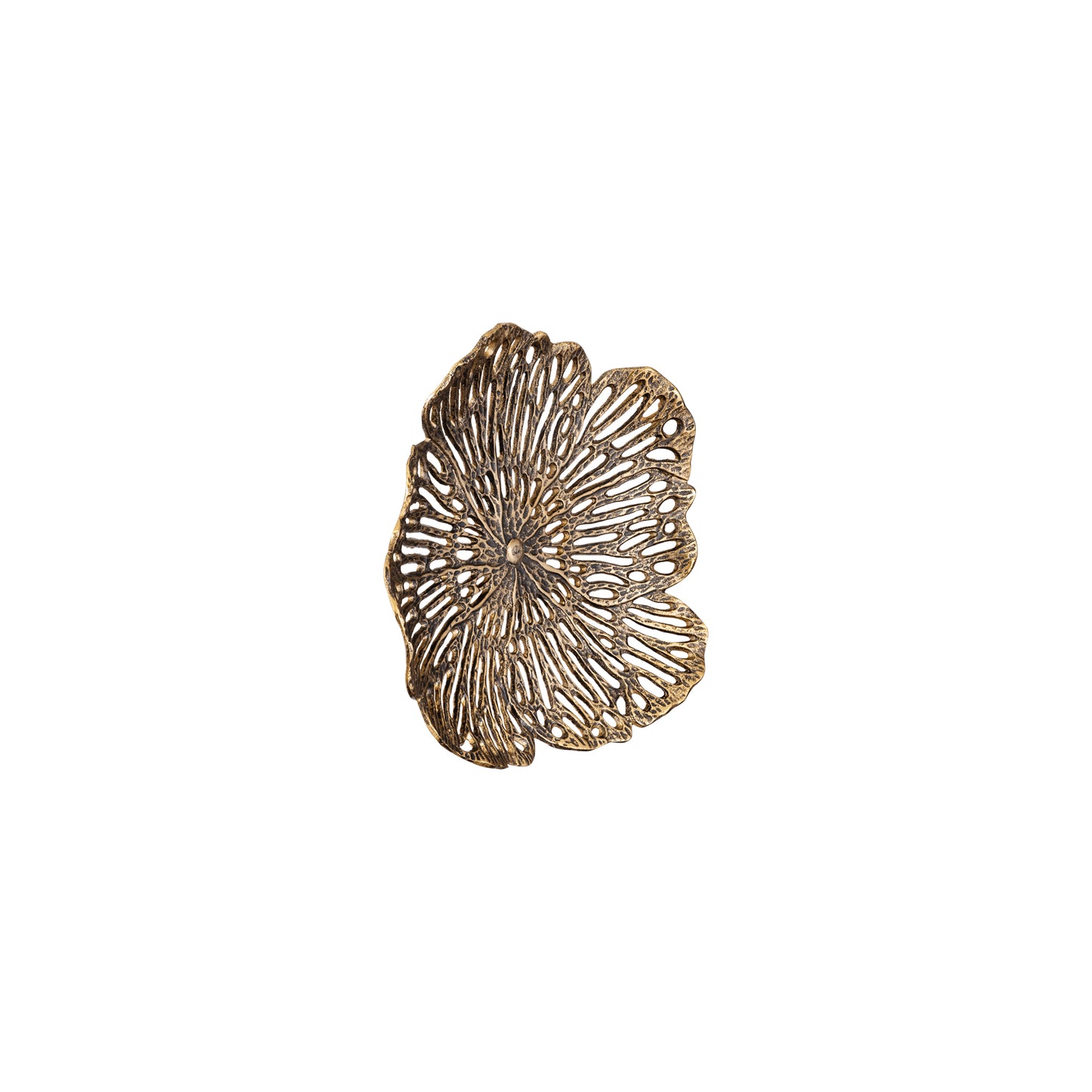 Ryhann Brass Casted Alu Flower Wall Deco Bowl M