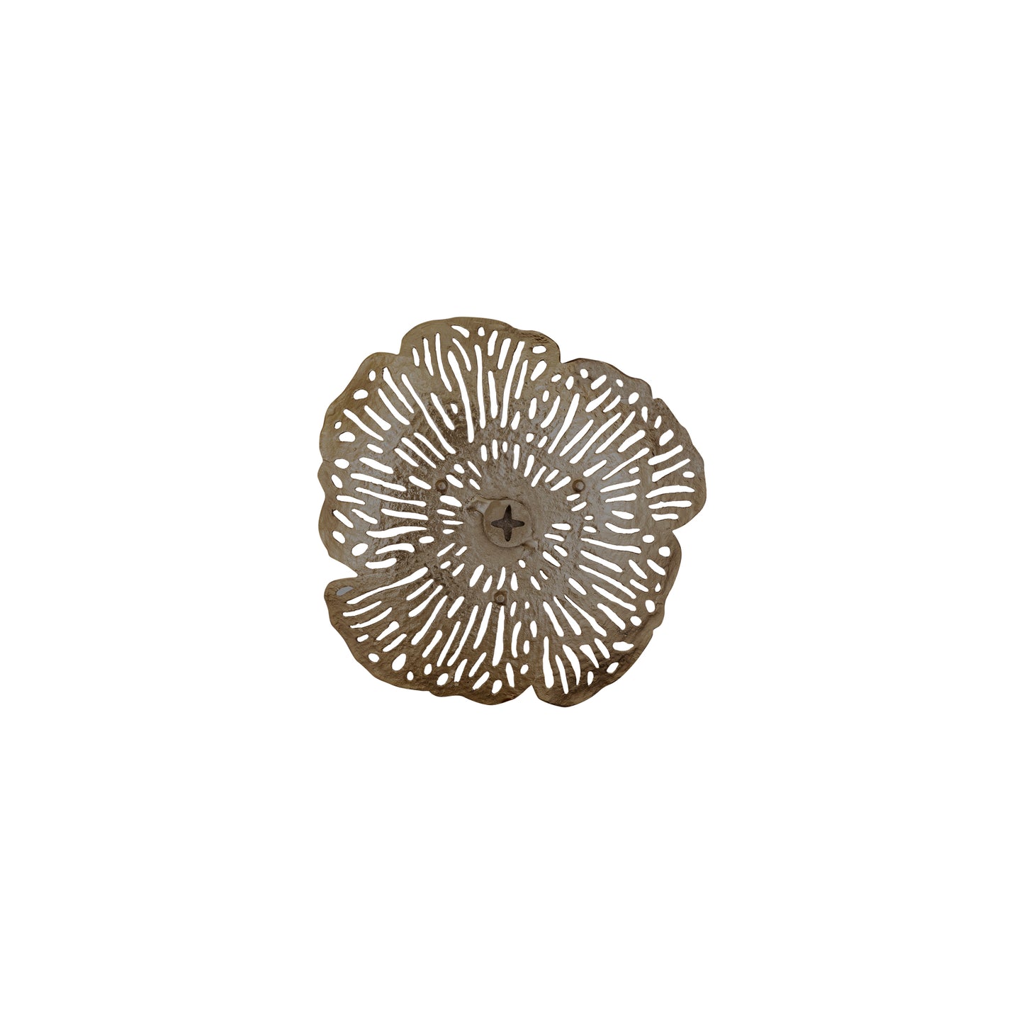 Ryhann Brass Casted Alu Flower Wall Deco Bowl M