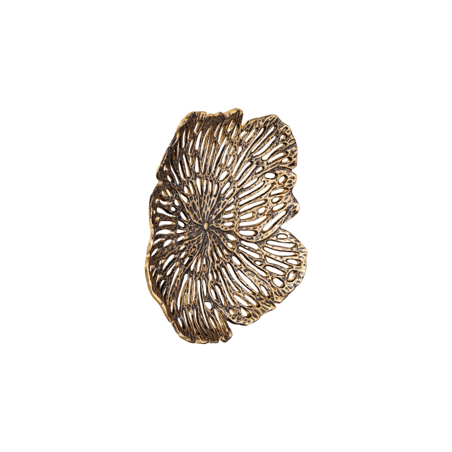 Ryhann Brass Casted Alu Flower Wall Deco Bowl S