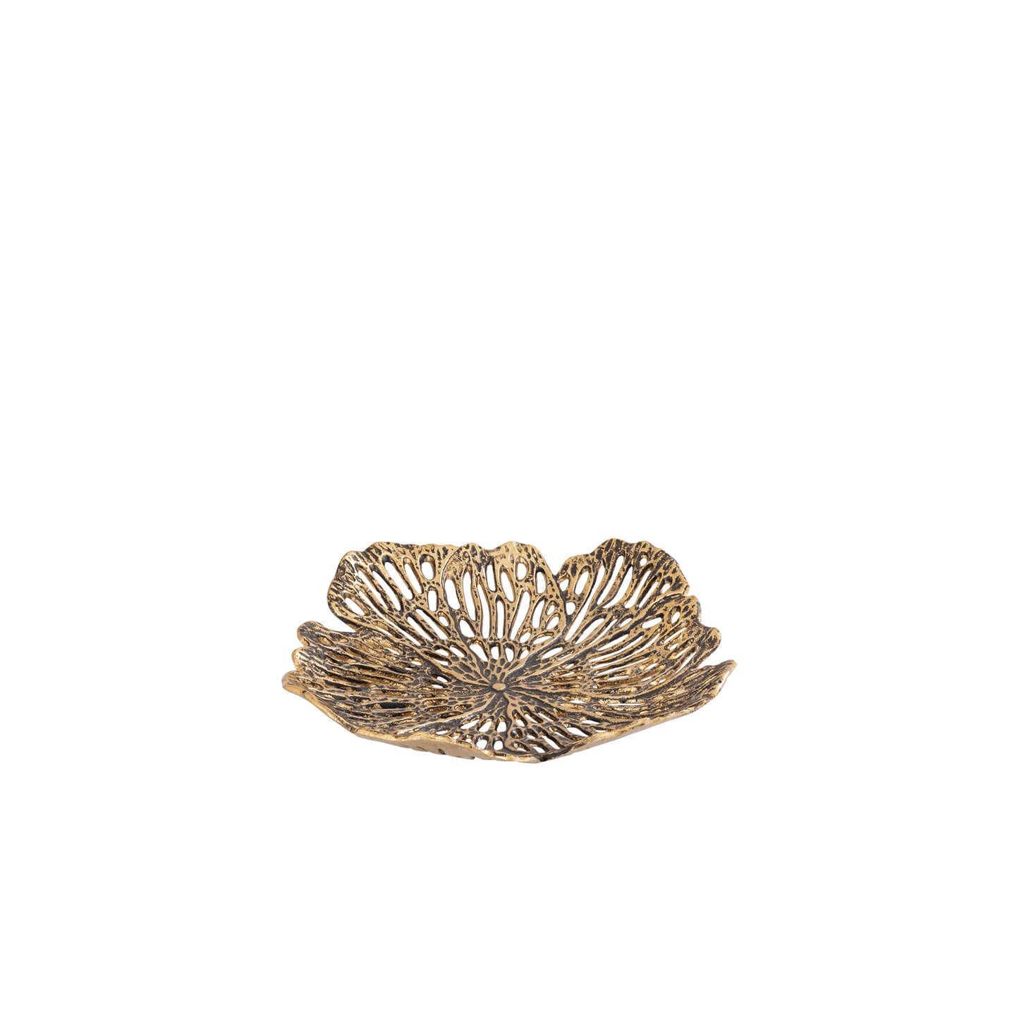 Ryhann Brass Casted Alu Flower Wall Deco Bowl S