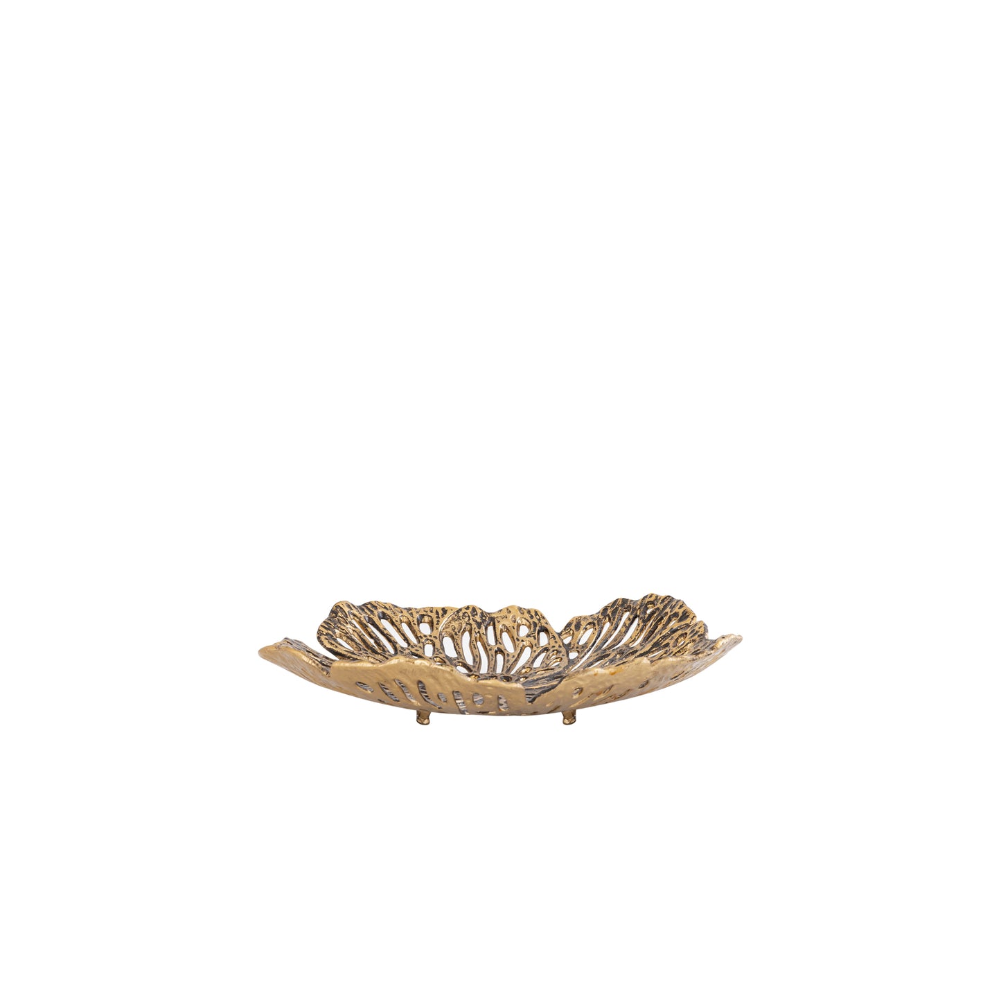 Ryhann Brass Casted Alu Flower Wall Deco Bowl S