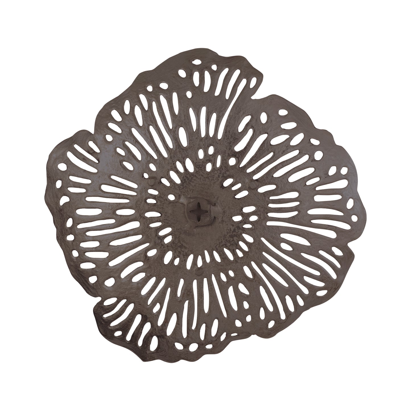 Ryhann Nickel Casted Alu Flower Wall Deco Bowl L