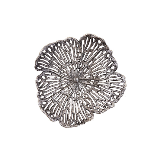 Ryhann Nickel Casted Alu Flower Wall Deco Bowl M