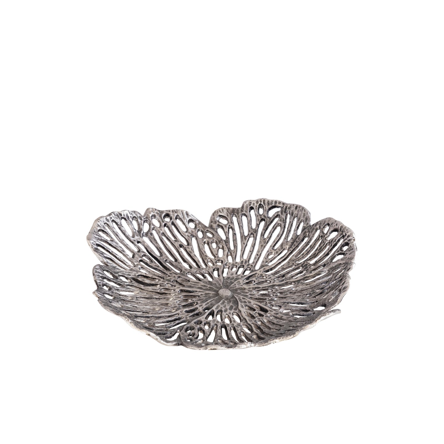 Ryhann Nickel Casted Alu Flower Wall Deco Bowl M