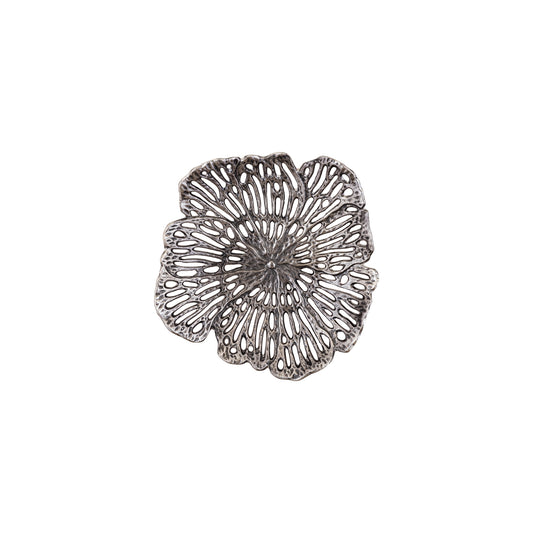 Ryhann Nickel Casted Alu Flower Wall Deco Bowl S