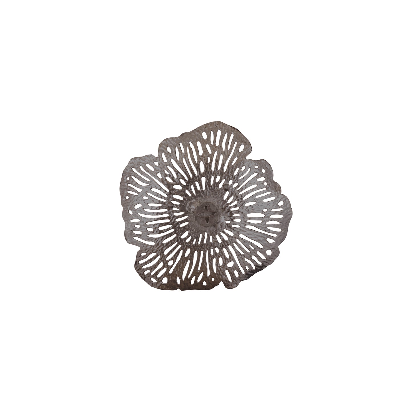 Ryhann Nickel Casted Alu Flower Wall Deco Bowl S