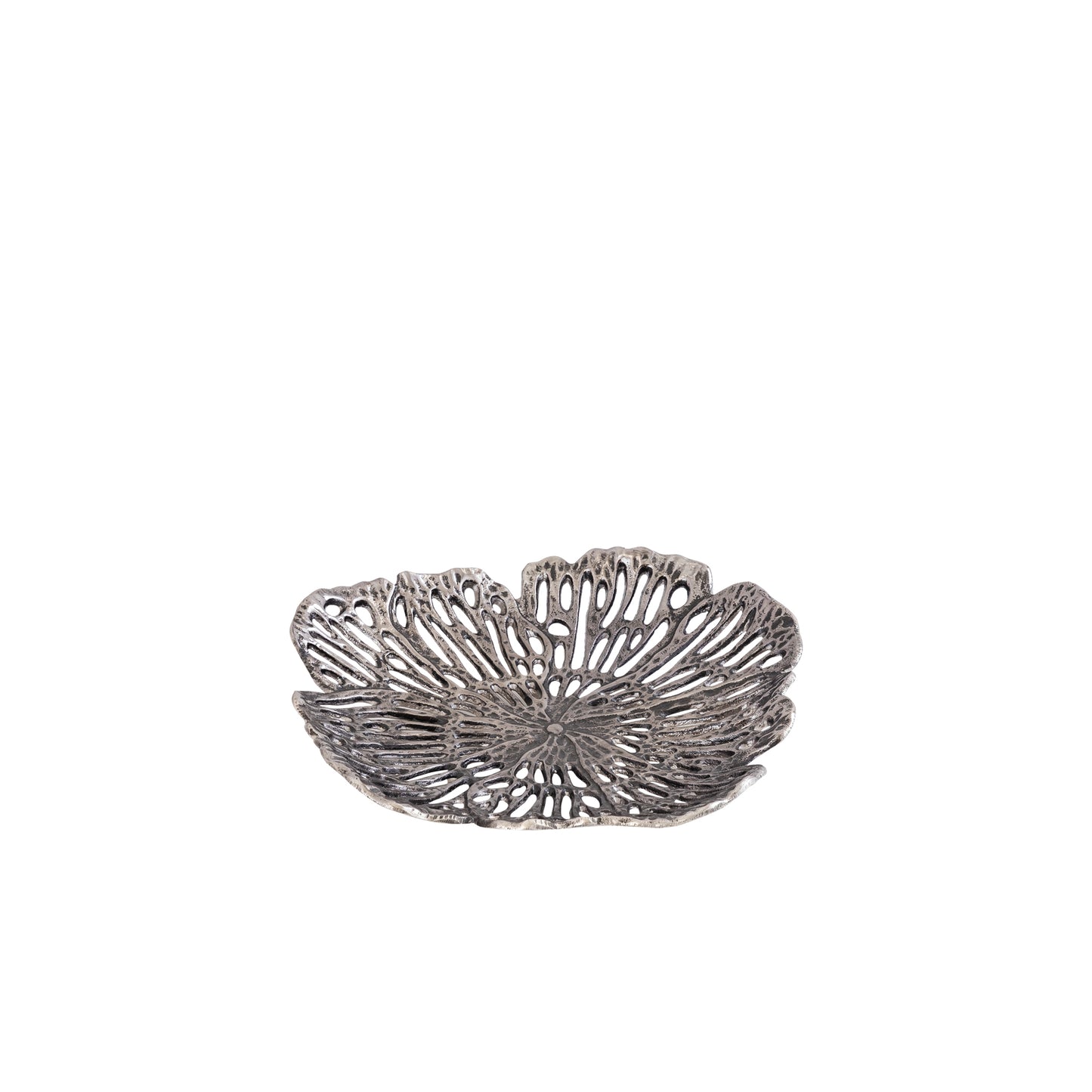 Ryhann Nickel Casted Alu Flower Wall Deco Bowl S
